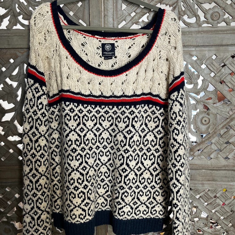 AE American Eagle wool blend chunky oversized sweater